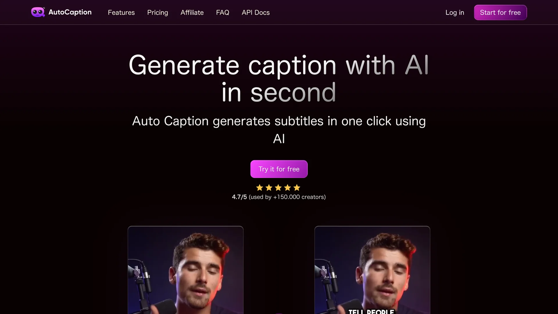 AutoCaption | VisionaryHub