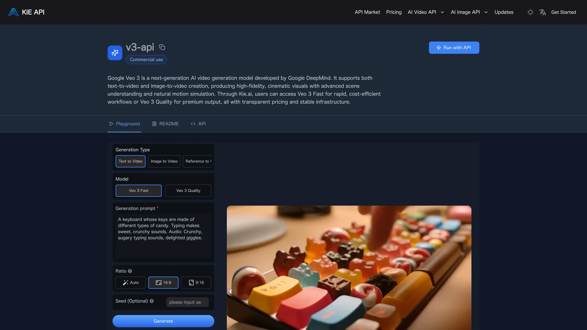 Kie.ai Veo3 API | VisionaryHub