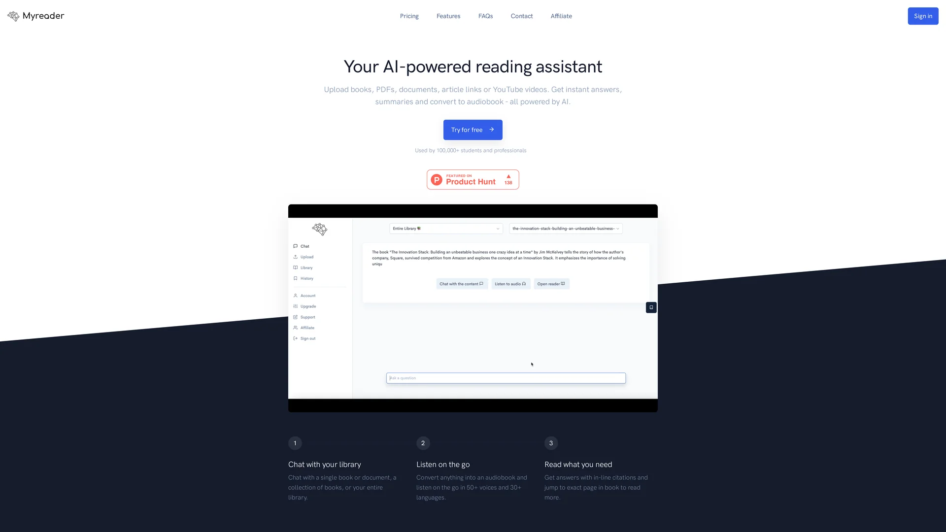 Myreader AI | VisionaryHub