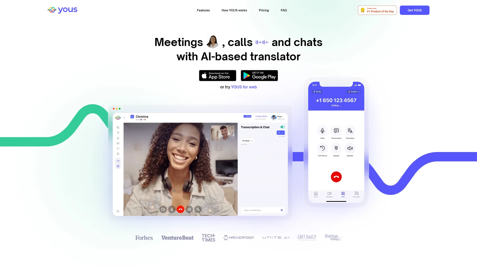 YOUS - Messenger with AI-based translator | VisionaryHub