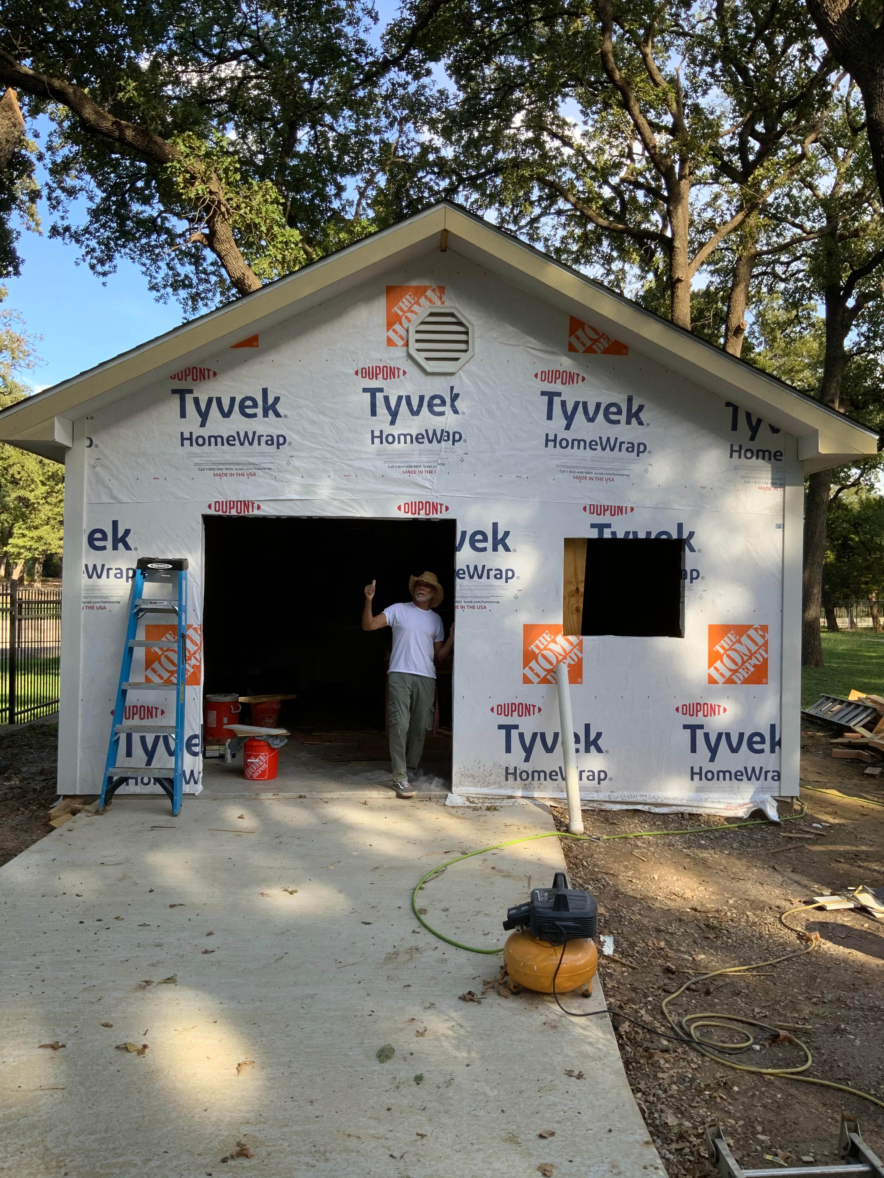 Just passed inspection. Getting ready for the siding