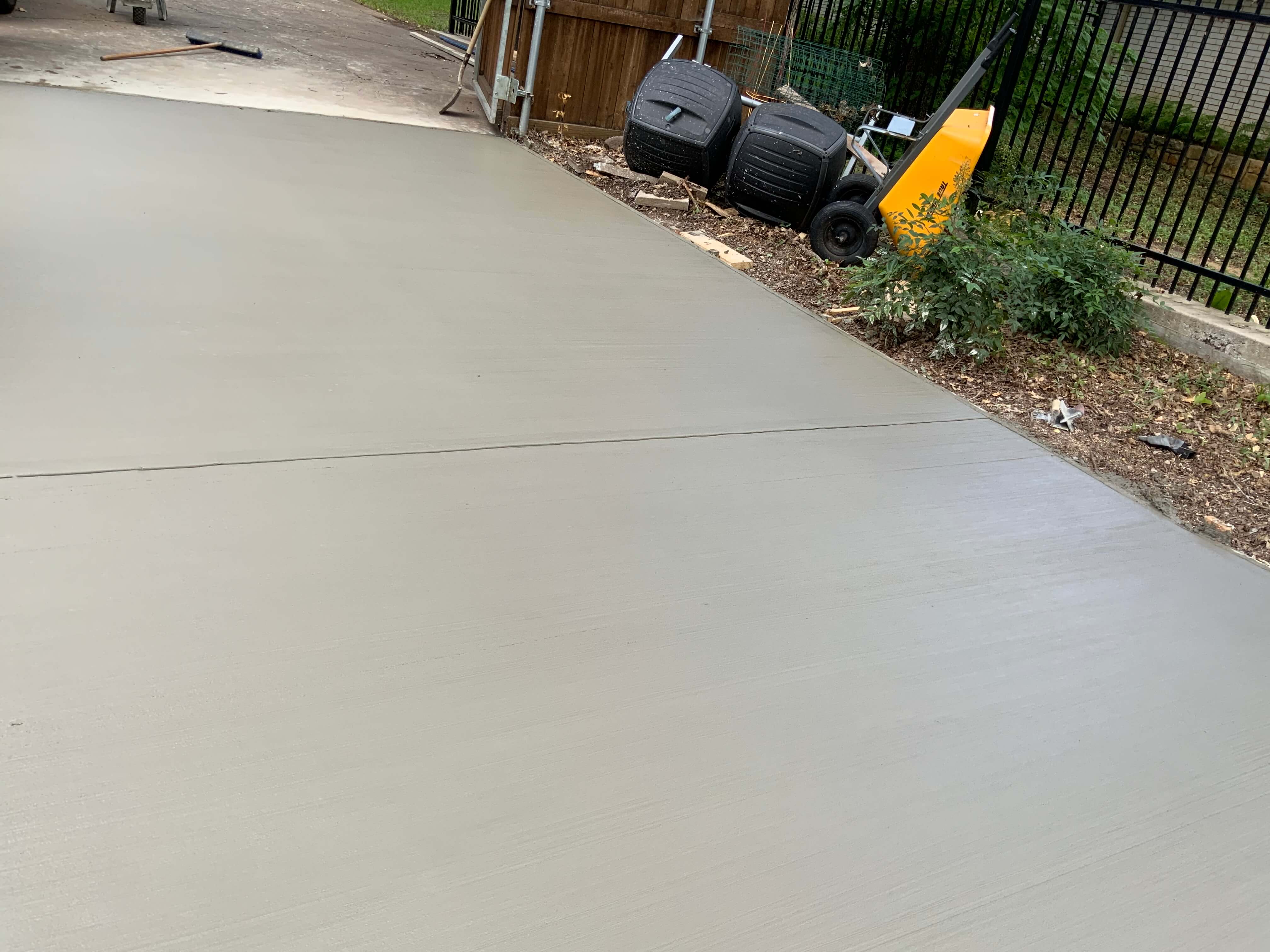 The driveway to the shop