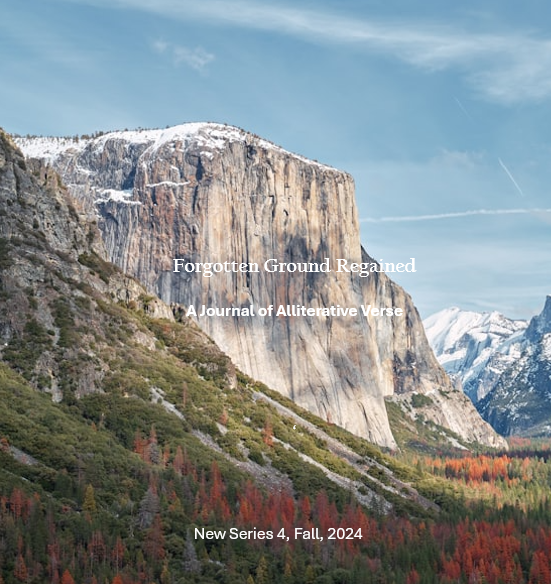 An image of the front cover image for Issue 4 of the website, Forgotten Ground Regained's, quarterly poetry journal,