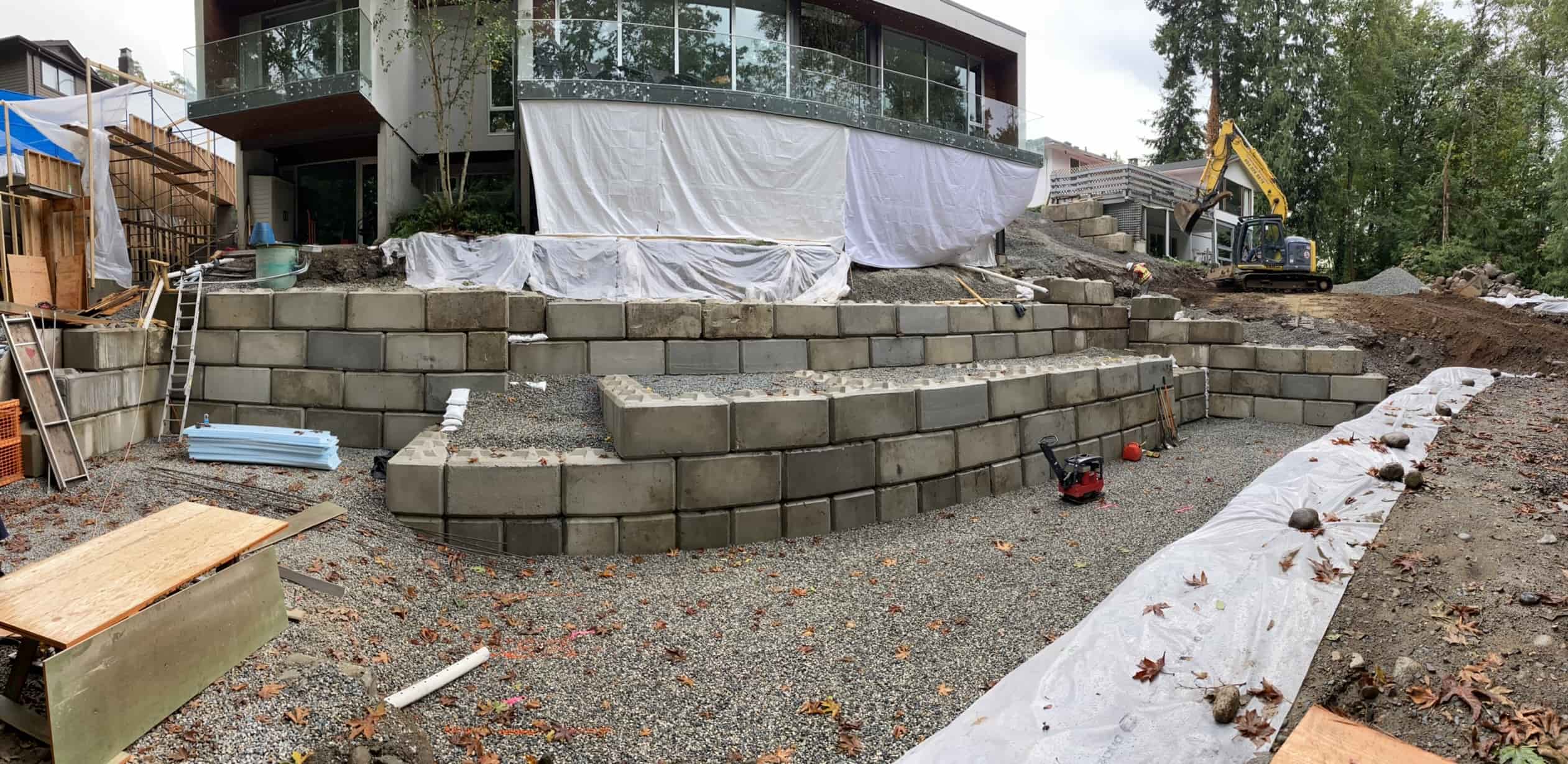 Making small foundation for a house