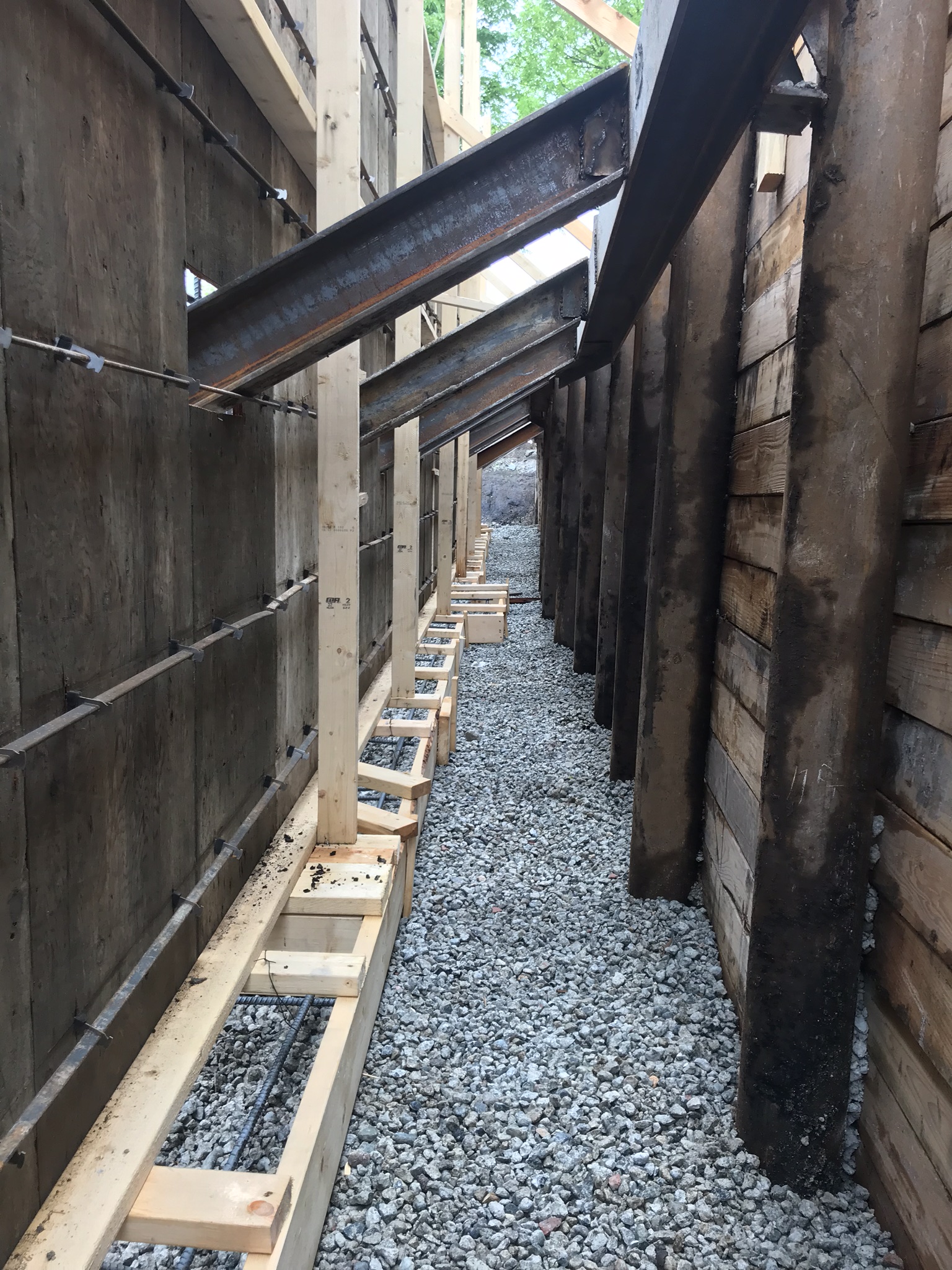 Making a wall and foundation on the ground