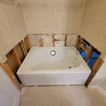 Rough In Of A Bathtub Replacement With Shower Valve