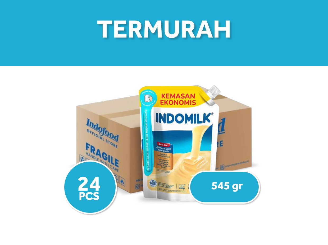 Susu Kental Manis Indomilk Plain 545 gr