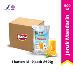 Mamio Bubuk Minuman Jeruk Mandarin / Orange Kemasan 500Gr