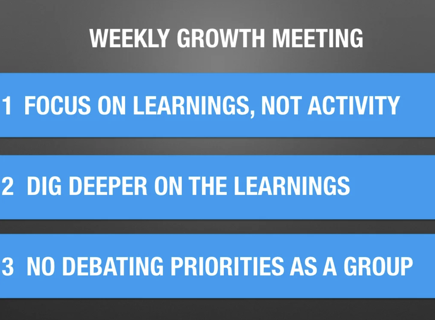 How To Run A Weekly Growth Meeting That Gets Results