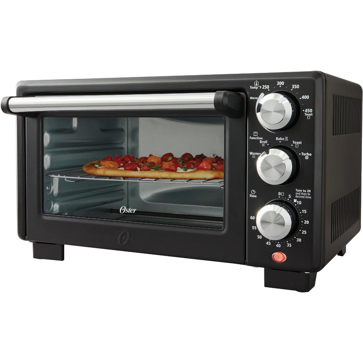 Oster Countertop Convection and 4-Slice Toaster Oven – Matte Black