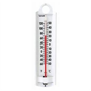 Taylor Indoor/Outdoor Wall Aluminum Wall Thermometer