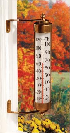 Brass Outdoor Thermometer