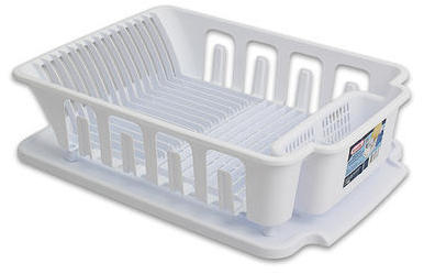 Sterilite Dish Drainer Set, White