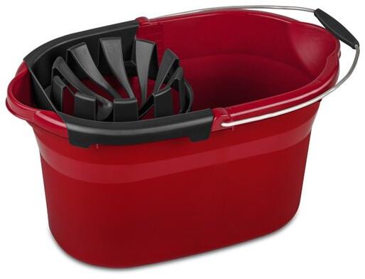 STERILITE MOP BUCKET - 17.5 QT - RED