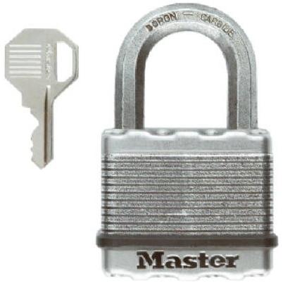 Master Lock Magnum Series Padlock, Keyed Different Key, Shrouded Shackle,  716 in Dia Shackle, 318 in W Body M50XKAD