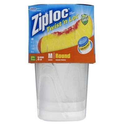 Ziploc 1.5 Pt. Clear Square Food Storage Container with Lids (4-Pack)