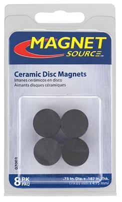 MagnetSource 3.91 Lb. Capacity Neodymium Disc Magnet with Adhesive