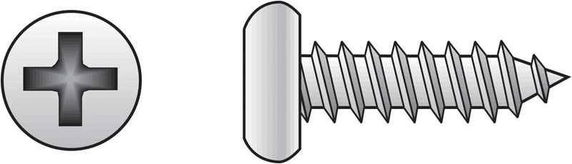 15-Pack Stainless Steel The Hillman Group 44434 10 x 1-1/2-Inch Red Pan Head Phillips Sheet Metal Screw 15-Pack Stainless Steel The Hillman Group 44434 10 x 1-1/2-Inch Red Pan Head Phillips Sheet Metal Screw
