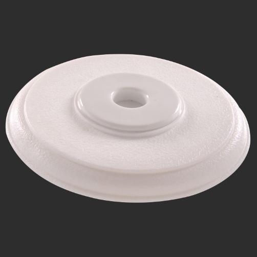 5-3/8" Plastic Cover up Wall Door Stop White Self Adhesive Hillman Doorstops