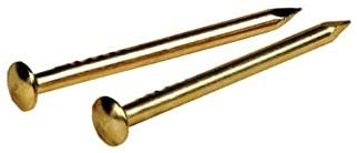 Escutcheon Pins Brass Plated 1/2 X 18 (1.5 Oz. Pk) Hillman Nails 532413