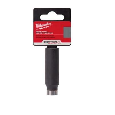 Milwaukee SHOCKWAVE 3/8 In. Drive 7/16 In. 6-Point Deep Standard Impact Socket
