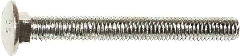 Hillman 1/4 In. x 2-1/2 In. Grade 2 Zinc Carriage Bolt (100 Ct.)