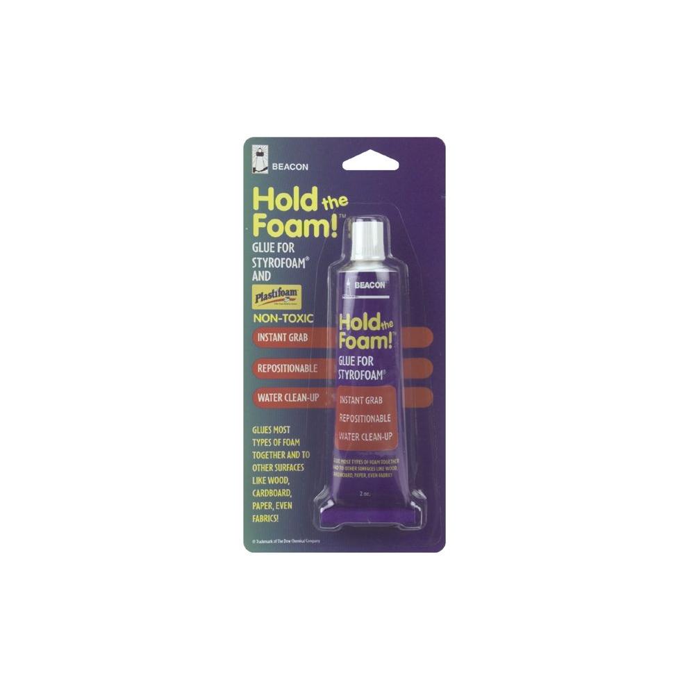 Hold The Foam! Styrofoam Glue, 2 Ounces - Craft Adhesive For Styrofoam Projects
