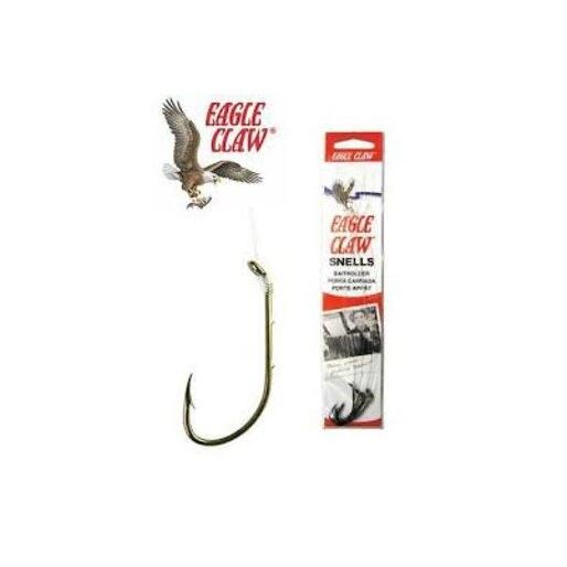 BIG ROCK EAGLE CLAW Eagle Claw 031 Classic Snelled Fishhook 6 Pack