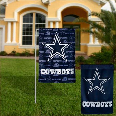 Double-Sided Dallas Cowboys Fan Rules Suede Garden Flag