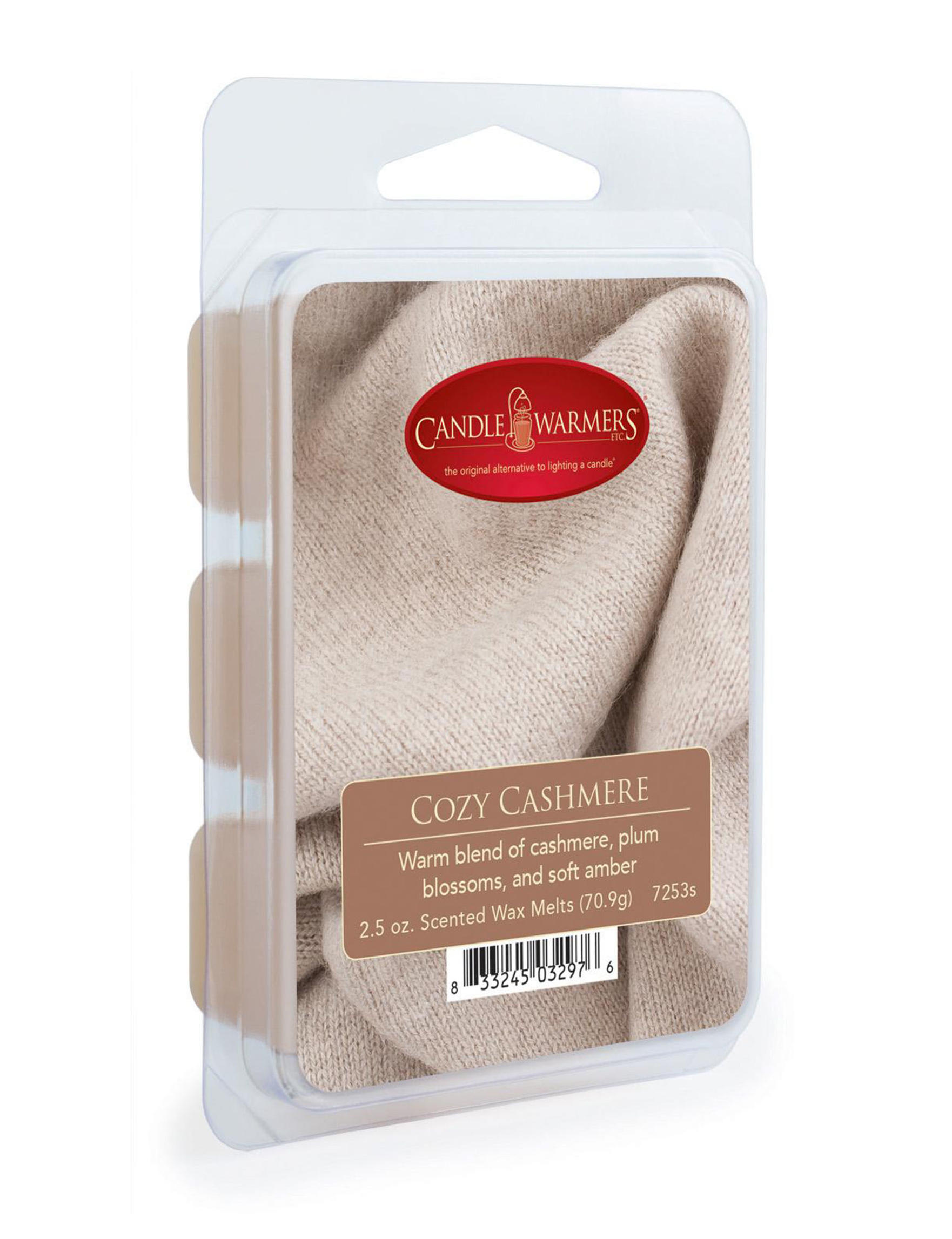 Candle Warmers Etc. 2.5 oz Classic Fragrance Wax Melt  Cozy Cashmere