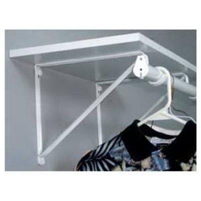 Knape & Vogt Closet Pro White Heavy Duty Shelf & Rod Bracket