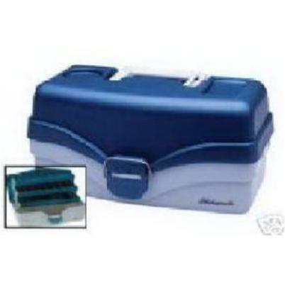 Plano 2 Tray Tackle Box Blue/White