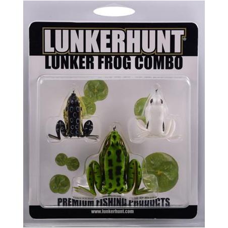 BIG ROCK SPORTS Lunkerhunt Topwater Frog Combo Assortment - 3