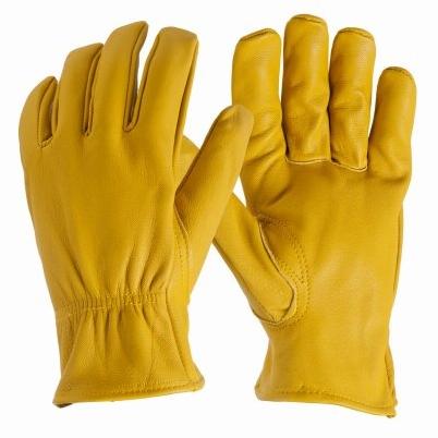 True Grip Suede Cowhide Leather Palm Work Gloves, Mesh Back, Men's