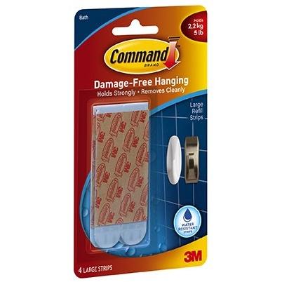 3M Command Large Foam Adhesive Strips 1-3/4 in. 31 L 4 PK