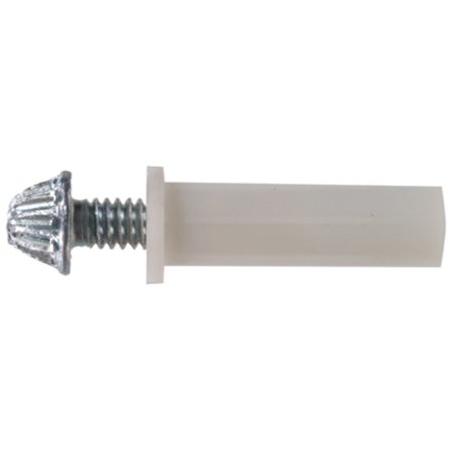 Part 851222 White Plastic Bottom Pivot, by Hillman, Single Item, Great Value, Ne