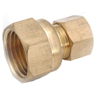 3/4" FPT x 1/2" FPT Female Threaded Red Brass Reducer Coupling 