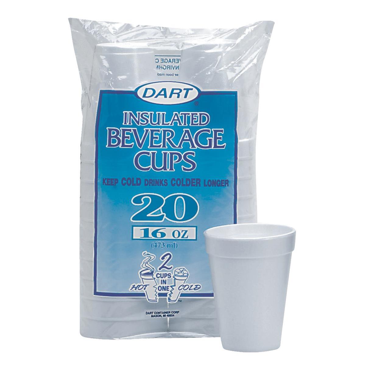 Dart 16 oz Insulated Foam Cups