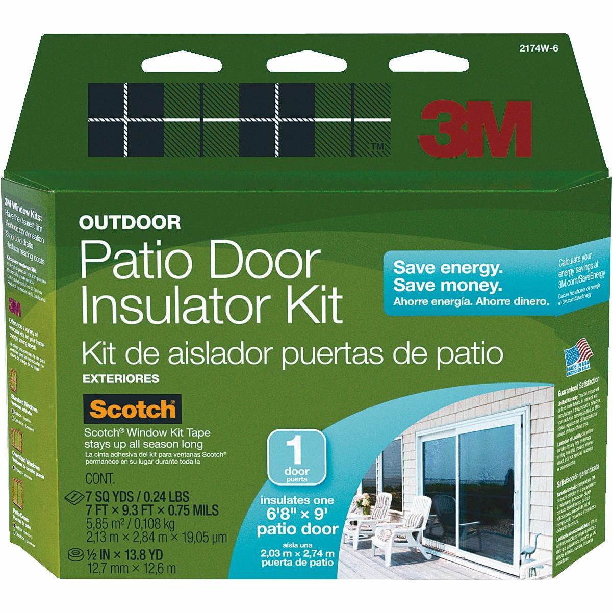 3M Clear Plastic Window Insulation Kit 17.5 ft. L x 0.75 mil