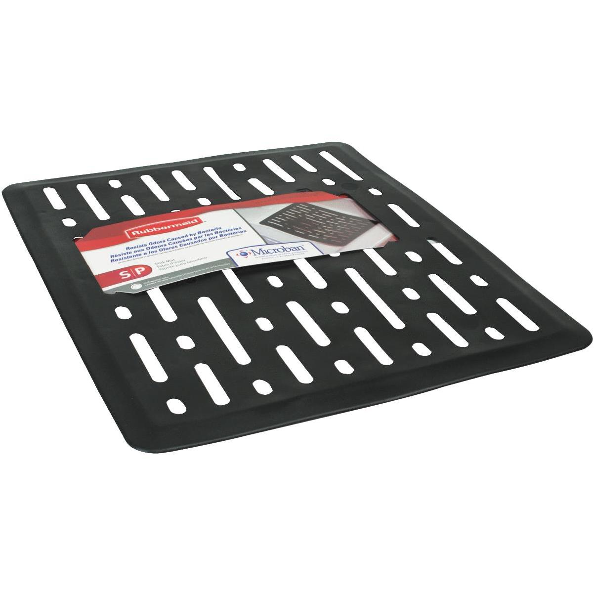 Rubbermaid 12.5-in x 11.5-in Center Drain Rubber Sink Mat at