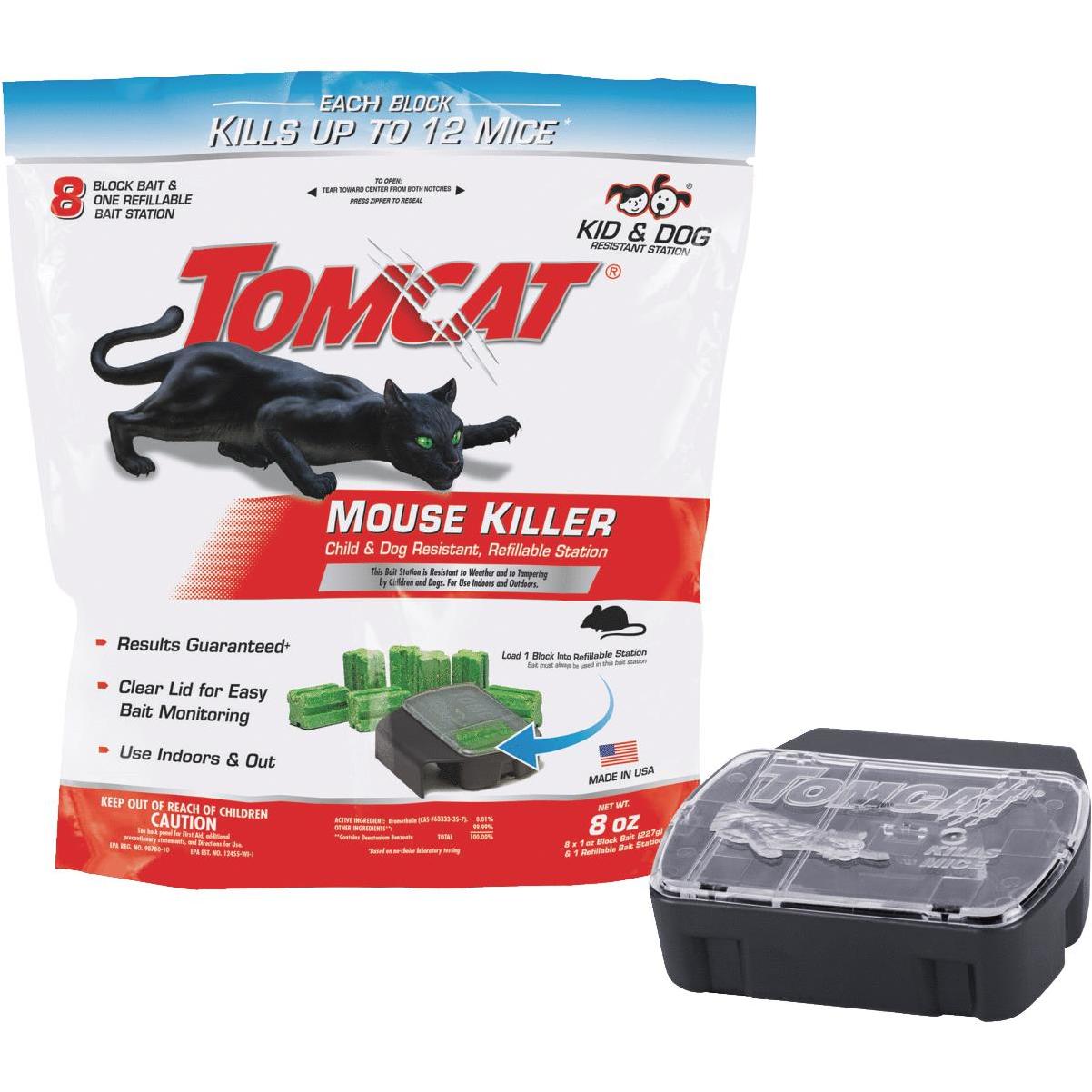 Tomcat Mouse Killer, Disposable, Bait Stations - 2 pack, 1 oz stations