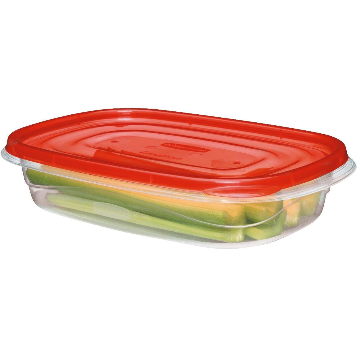 Rubbermaid Easy Find Lids 1.5 Gal. Clear Rectangle Food Storage Container