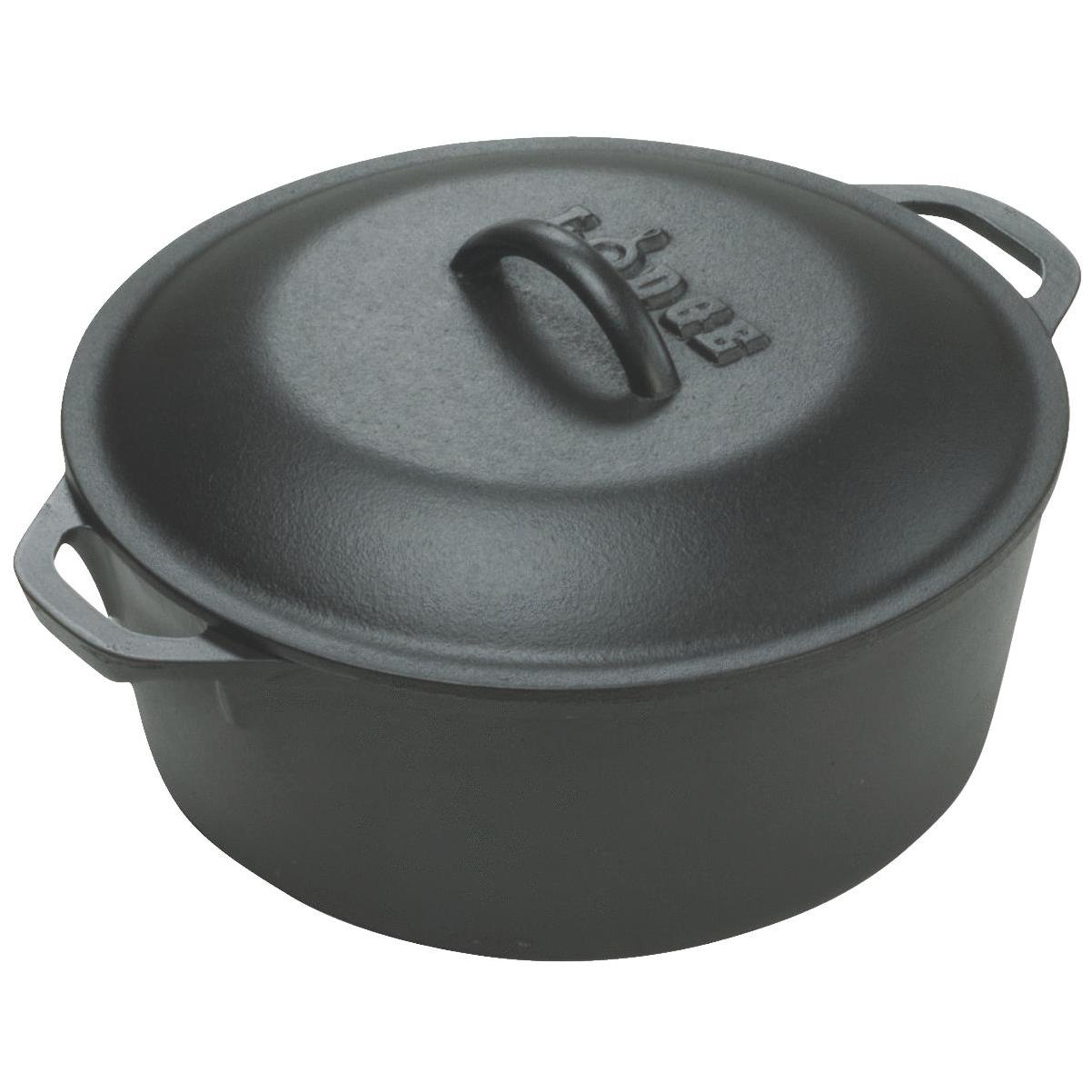 Lodge L10CO3 Cast Iron Camp Dutch Oven, 4-Quart