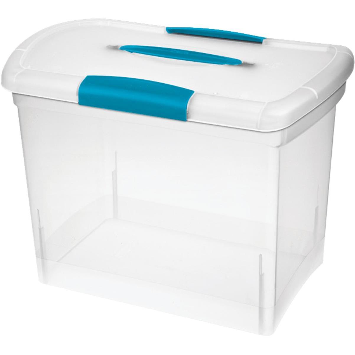 Sterilite 15 qt Latching Storage Tote, White - 1 count