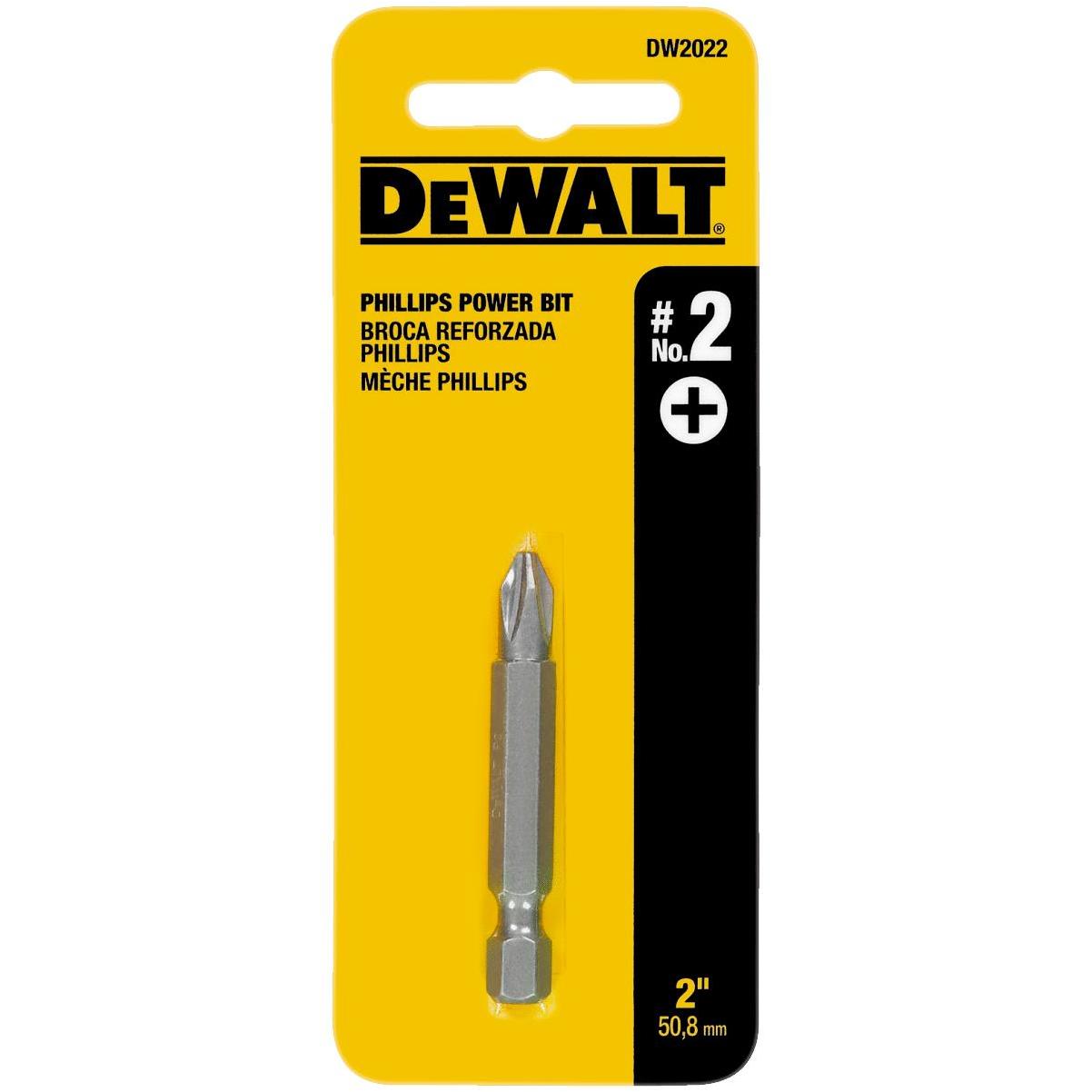 DEWALT Flextorq 2 In. #1 Phillips Insert Impact Screwdriver Bit (2