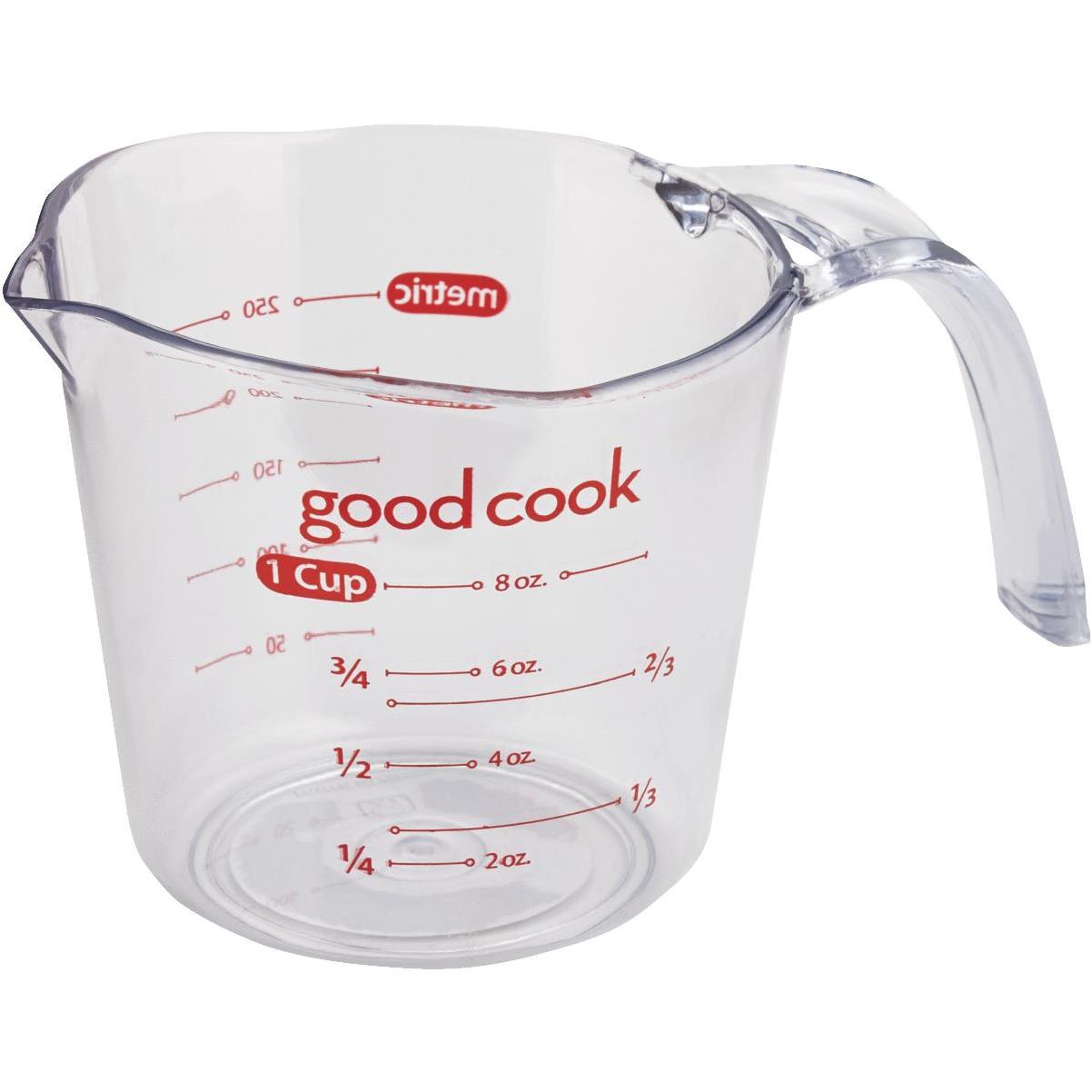 Pyrex Prepware 6001075 Measuring Cup, Red Graphics, Clear