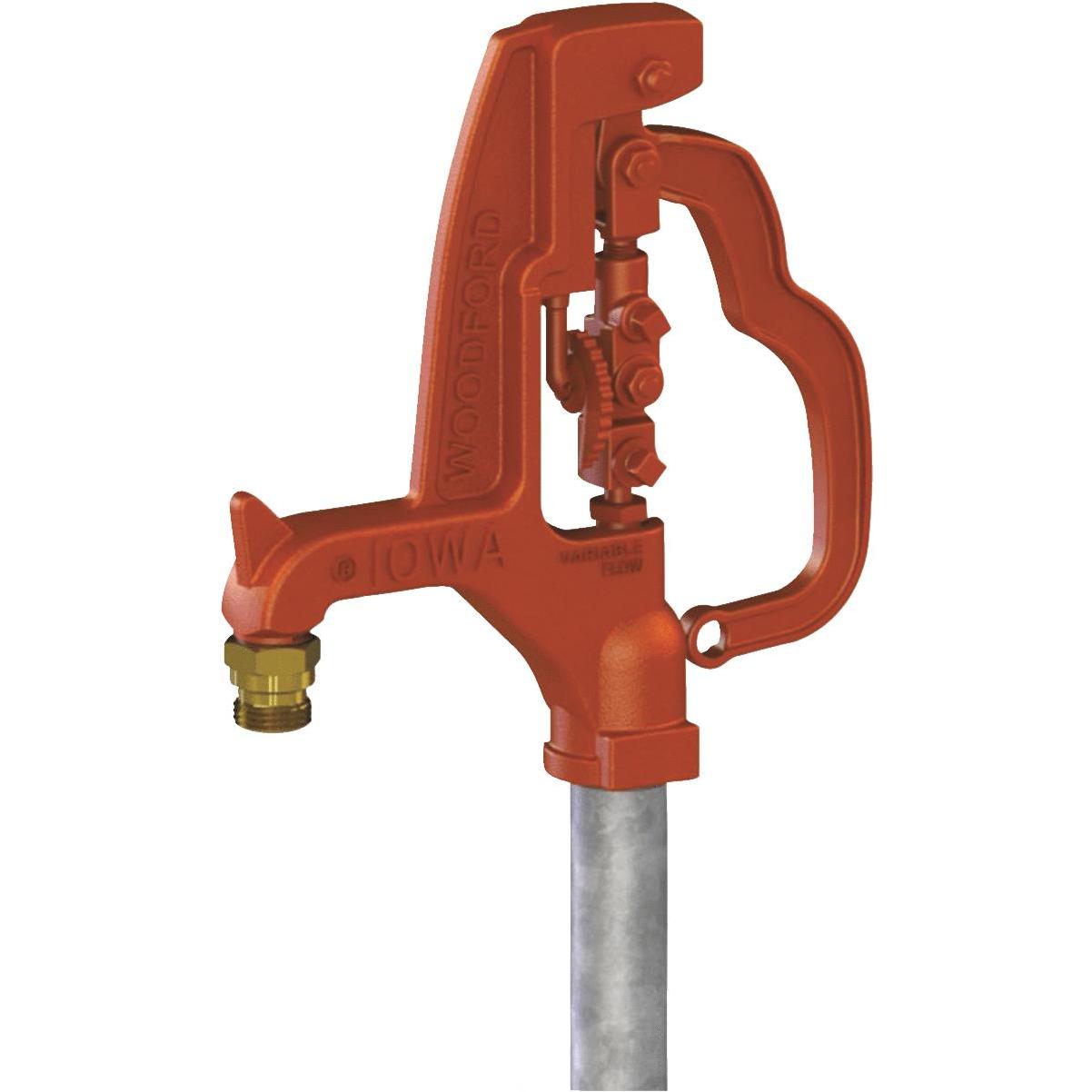 Woodford Y34 1 In. NPT X 3/4 In. MPT X 2 Ft. Galvanized Pipe Freezeless  Yard Hydrant