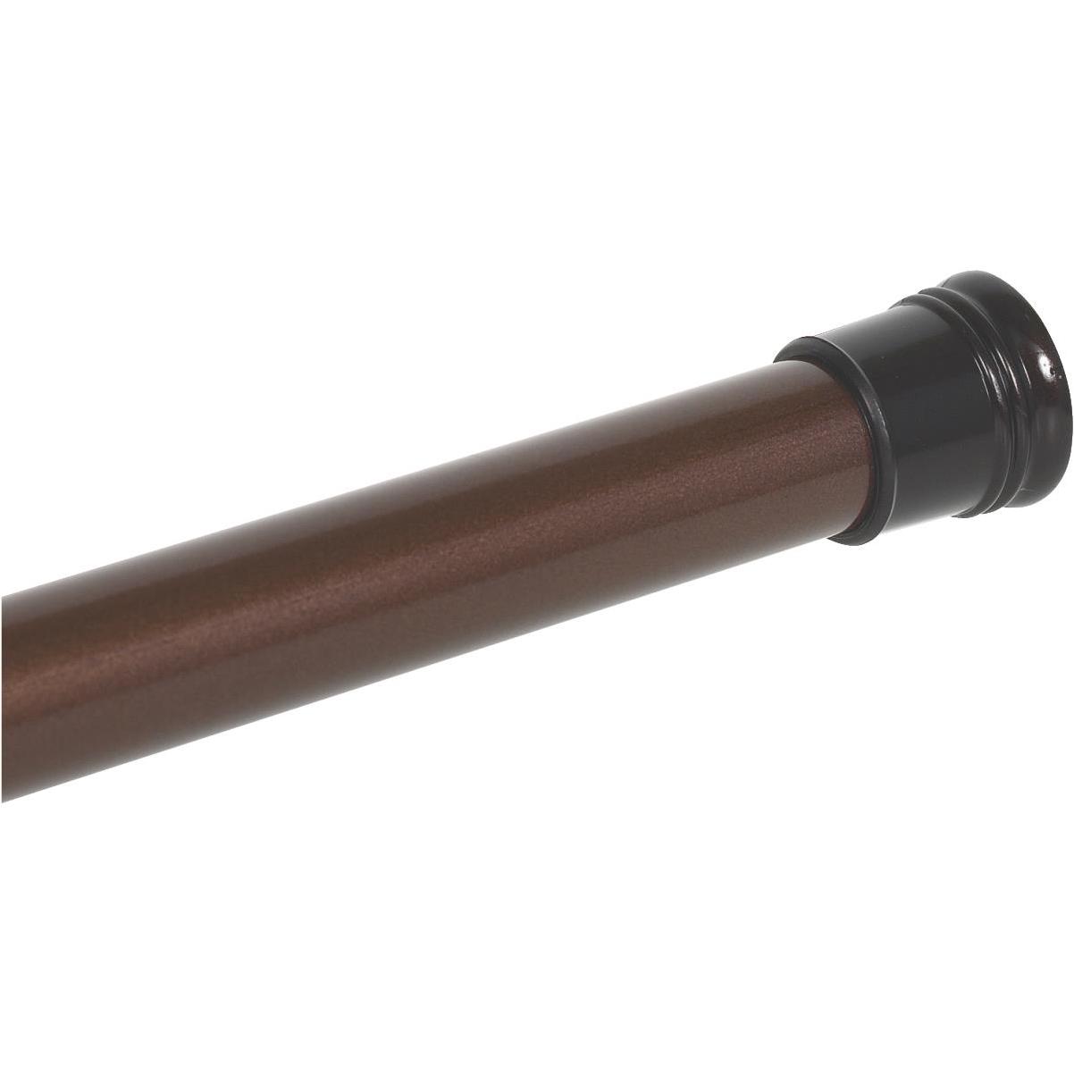 Zenith Zenna Home Straight 41 In. To 72 In. Adjustable Tension Shower Rod  in Oil Rubbed Bronze