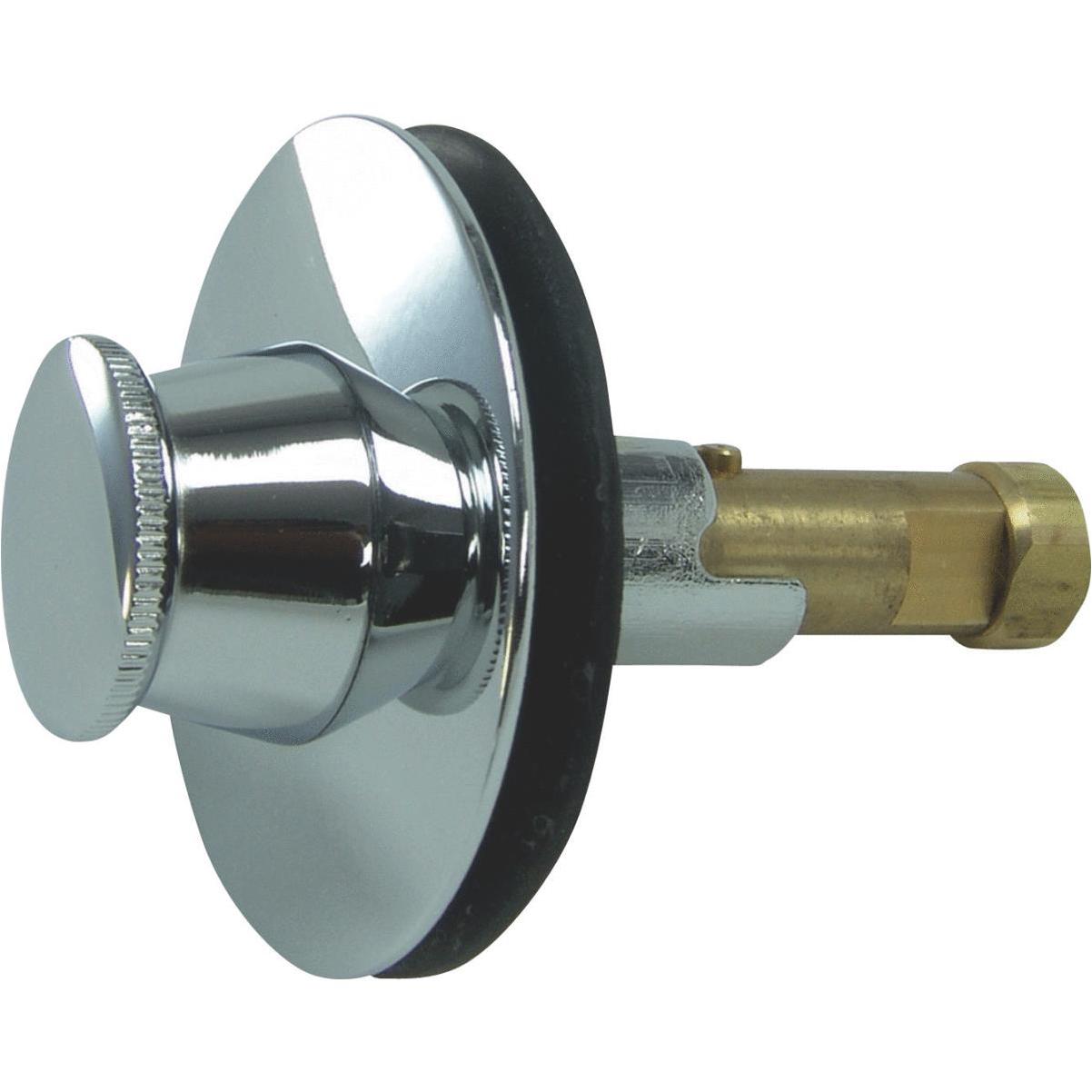 Multi-Fit Touch-Toe Bathtub Drain Stopper in Brushed Nickel - Danco