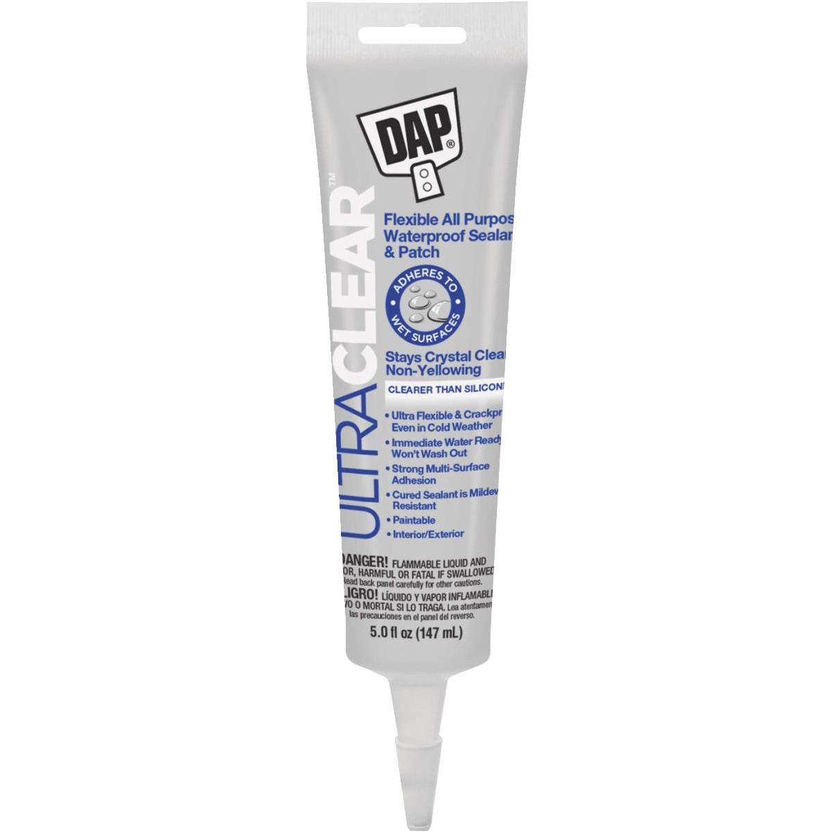 DAP 2.8 Oz. All-Purpose 100% Silicone Adhesive Sealant, Clear